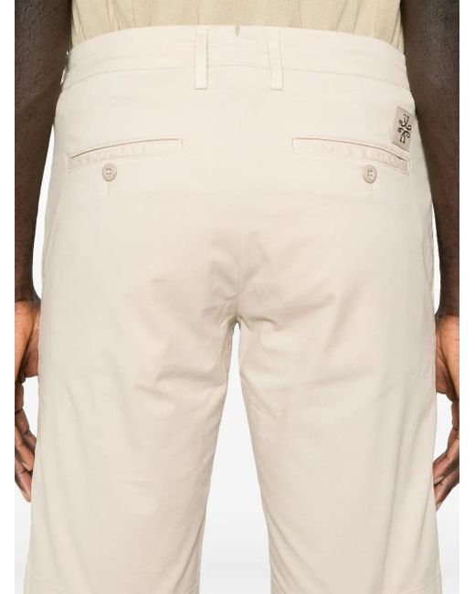 Jacob Cohen Chino-Shorts Mit Logo-Schild in Natural für Herren