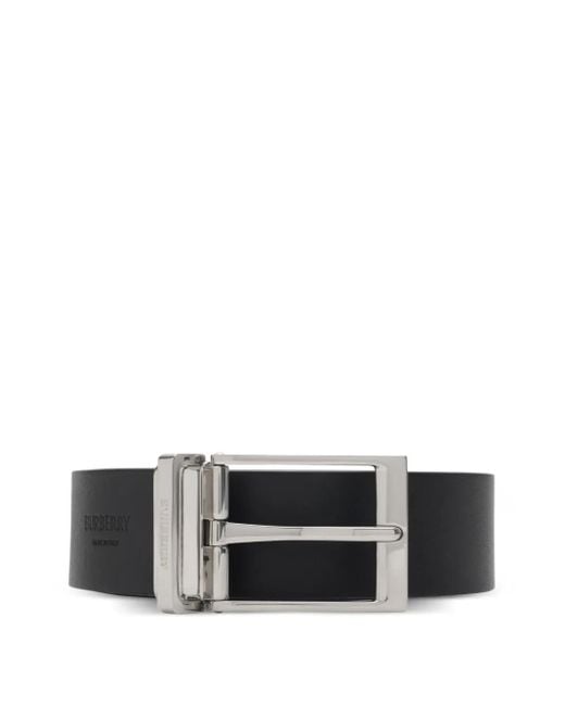 Burberry Blue Reversible Check-Pattern Belt for men