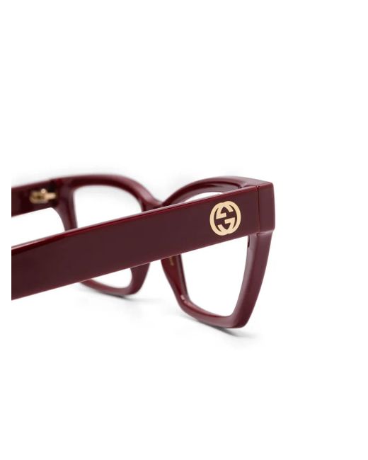 Gucci Brown Cat-Eye Glasses