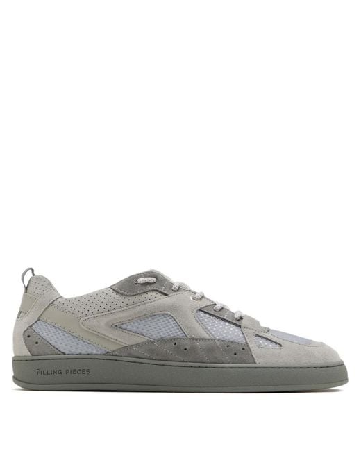 Filling Pieces Gray Prism Panelled Sneakers