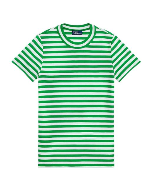 Polo Ralph Lauren Green Striped Crew-Neck T-Shirt