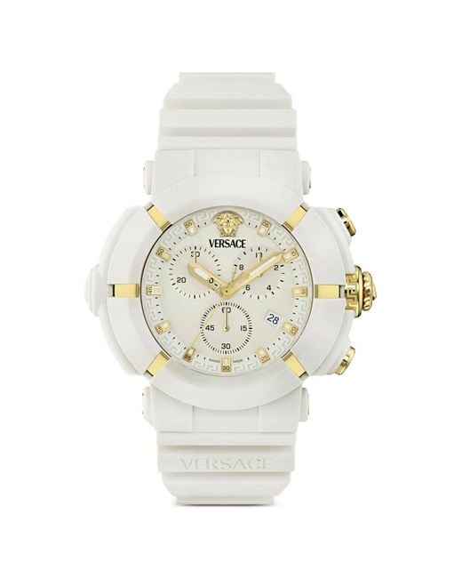 Versace White Real Active Chrono 45Mm Watch
