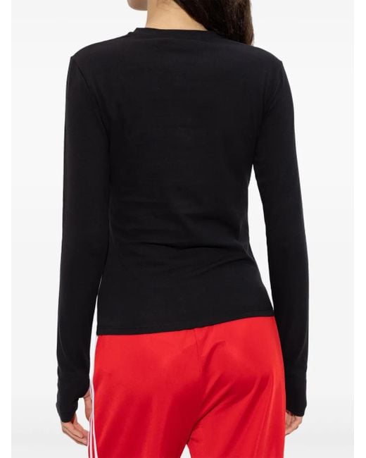 PANGAIA Blue Logo-print Top