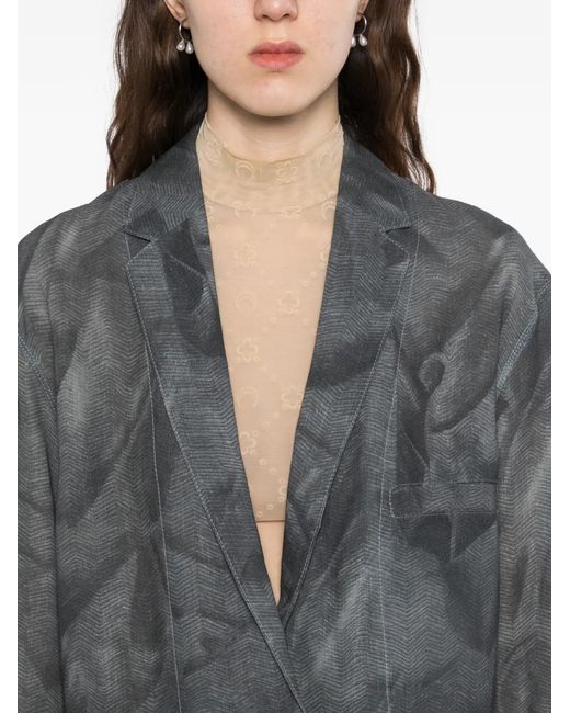 JNBY Gray Printed Blazer
