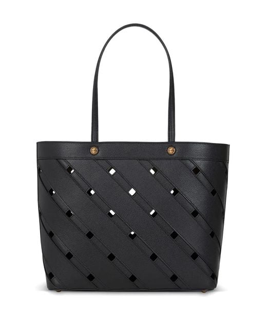 Etro Black Medium Tote Bag With Cut-Outs