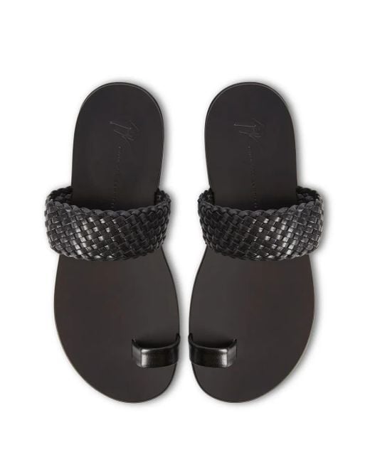 Giuseppe Zanotti Black Thibaut Slides for men