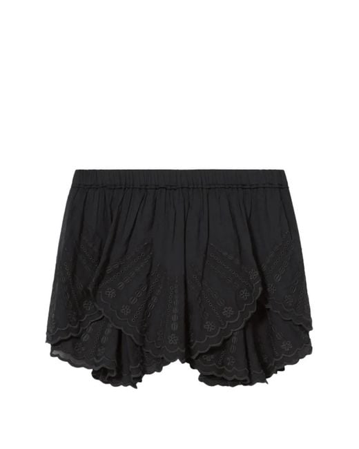 Isabel Marant Black Layale Shorts