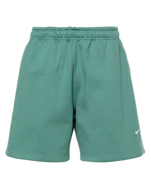 Nike Green Solo Swoosh-embroidered Track Shorts for men