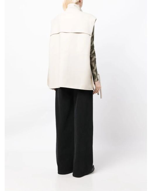JNBY White Multiple-Pocket Wool Vest