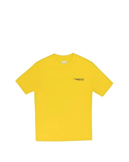 Aimé Leon Dore Yellow Q86 Car-Print T-Shirt for men