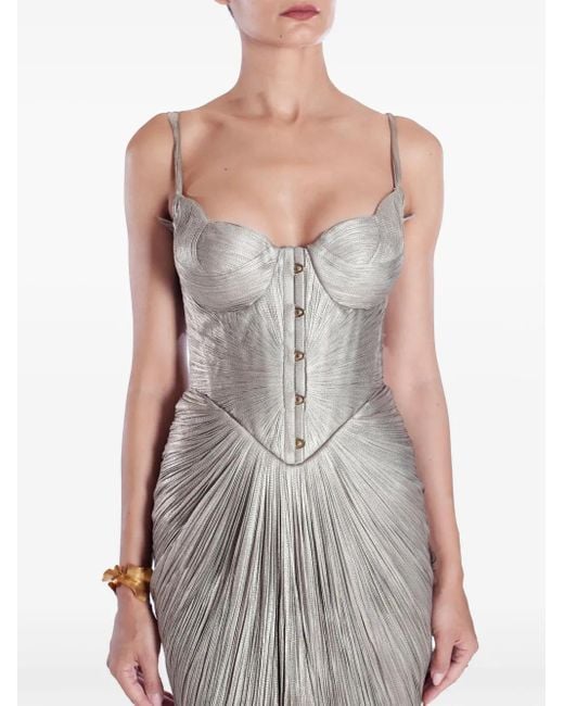 Maria Lucia Hohan Noemie コルセット ドレス Gray