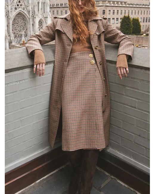 Cara Cara Brown Charlie Trench Coat