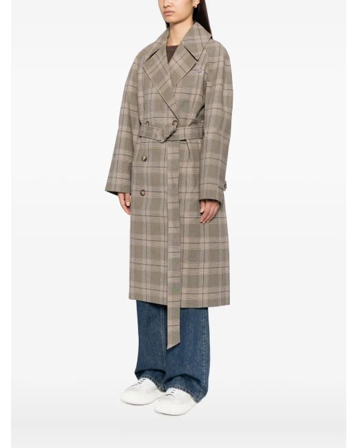 Lacoste Gray Plaid Coat