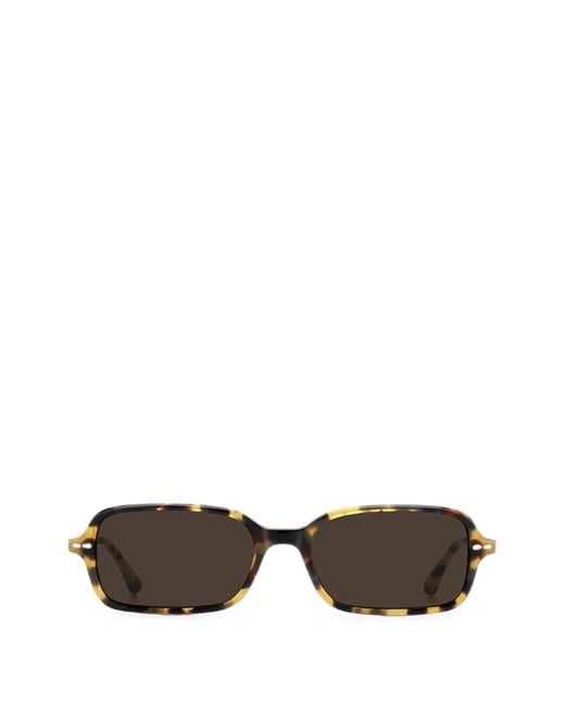 Isabel Marant Brown Tortoiseshell-Effect Rectangle-Frame Sunglasses