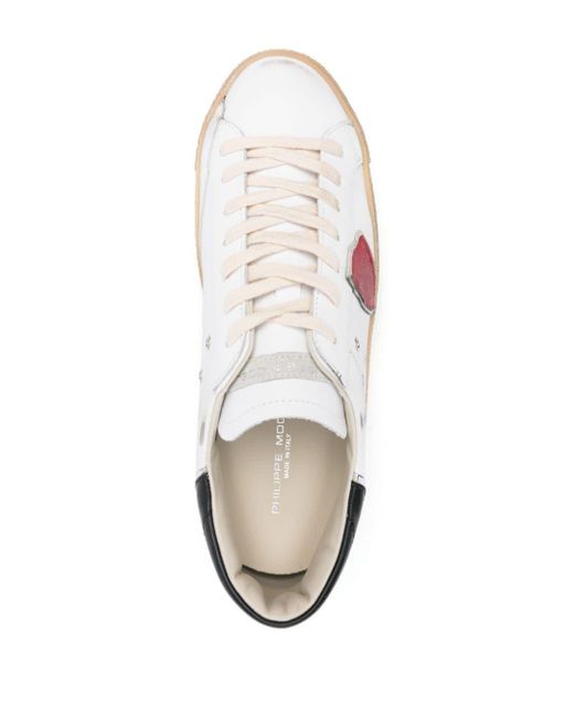 Philippe Model Pink Prsx Leather Sneakers for men