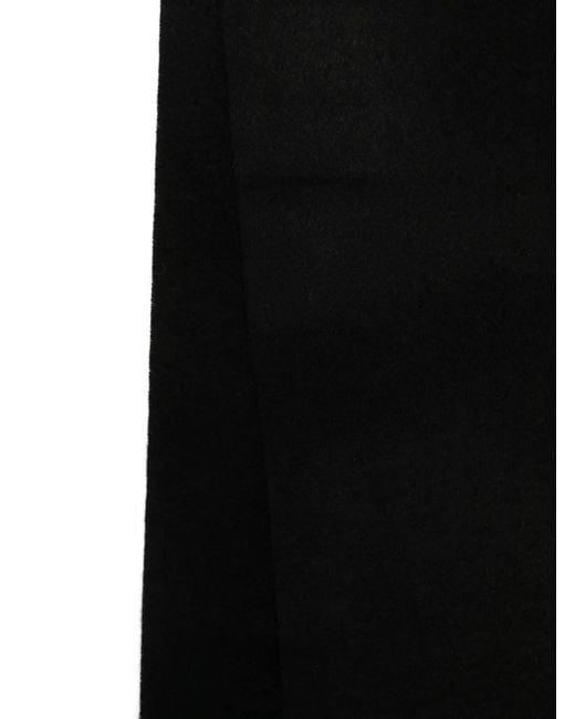 Paul Smith Black Cashmere Fringed-Trim Scarf for men
