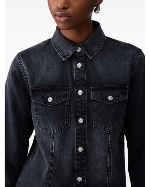 Liu Jo Blue Slim Fit Denim Shirt