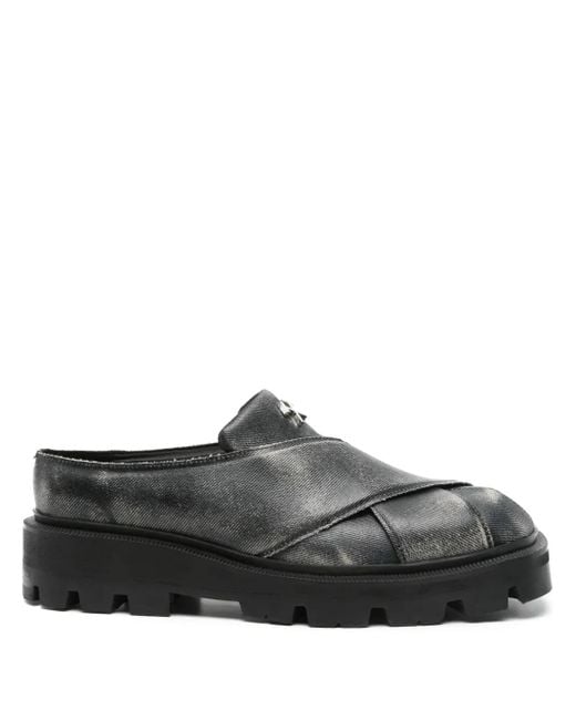 GmbH Gray Basim Crossover Loafers for men