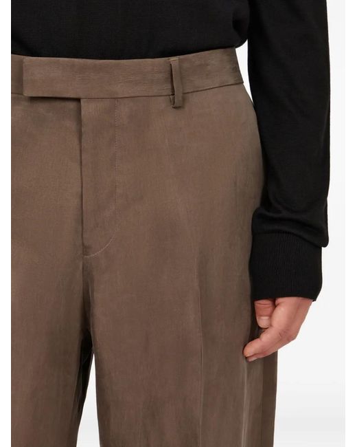 Ferragamo Brown Tailored Trousers for men