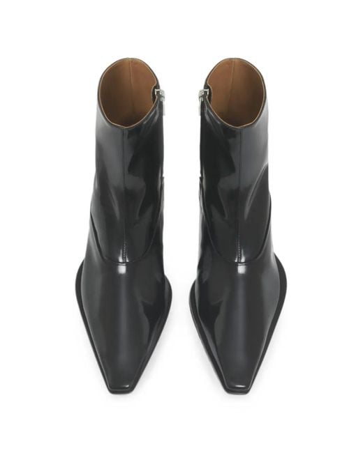 Marni Black Leather Cindi Boots