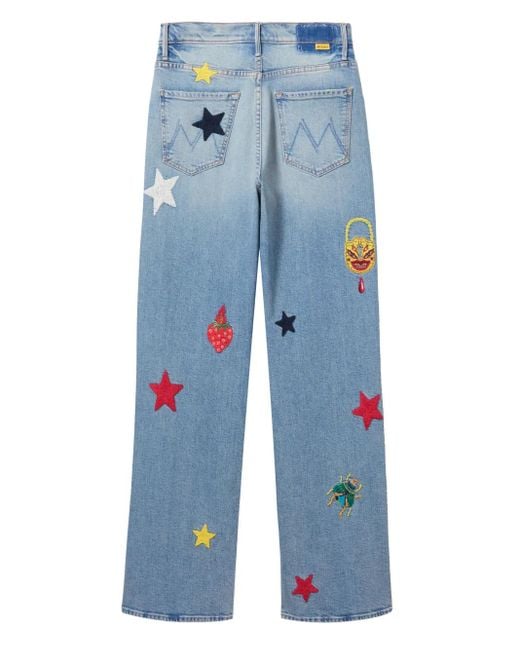 X Mother The Maven Jean Sneak LaDoubleJ en coloris Blue