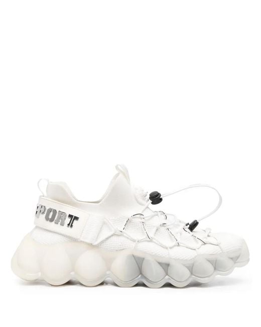 Philipp Plein White The Bubble Gen.X.02 Tiger Sneakers