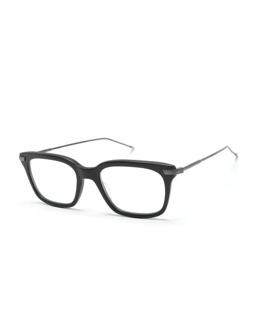 Thom Browne Gray Square-Frame Glasses