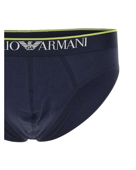Emporio Armani Slips Mit Print (2Er-Set) in Blue für Herren