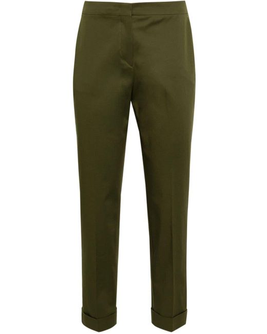 Etro Green Cuffed Tapered Trousers