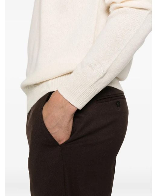 Mc2 Saint Barth White Regent Wool Sweater for men