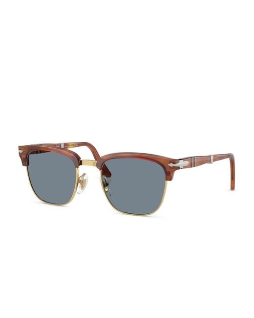 Persol Blue Square-Frame Sunglasses
