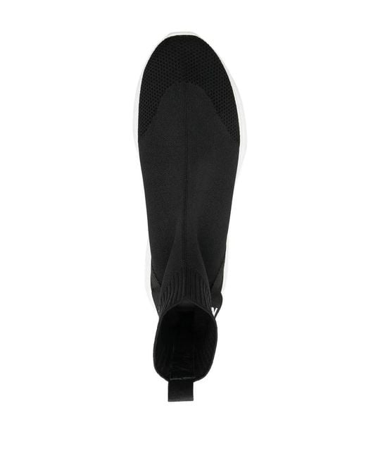 DSquared² Black Fly High-Top Sock Sneakers for men