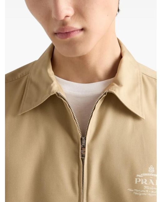メンズ Prada ロゴ シャツ Natural