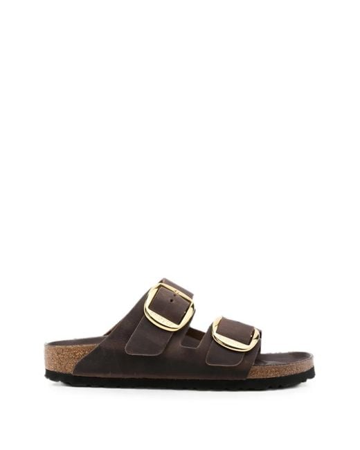 Birkenstock White Arizona Buckle-Fastening Sandals
