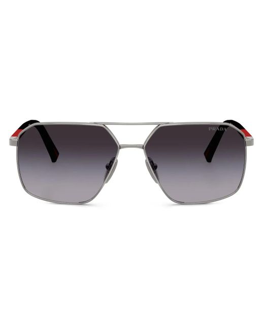 Occhiali Da Sole Linea Rossa di Prada Linea Rossa in Metallic da Uomo