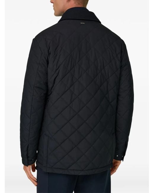 Boggi Blue Peacoat Padded for men