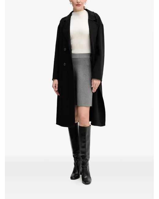 GAUDI Black Double-Breasted Coat