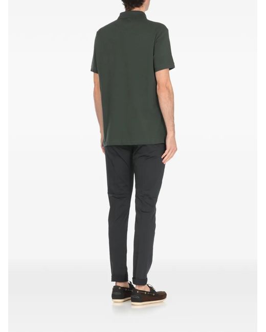 Barbour Green Embroidered-Logo Polo Shirt for men