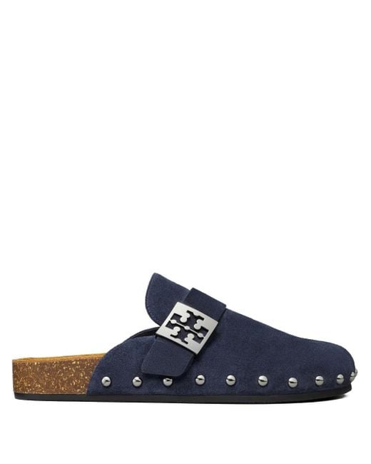 Tory Burch Blue Mellow Mules