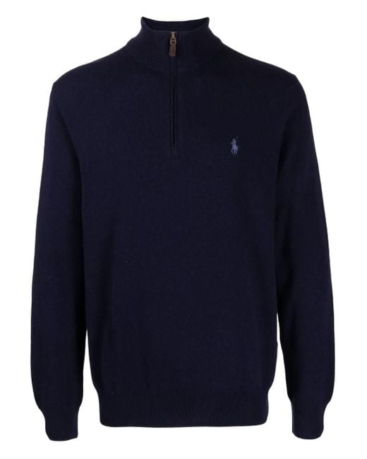 Polo Ralph Lauren Blue Logo-Embroidered Polo Shirt for men