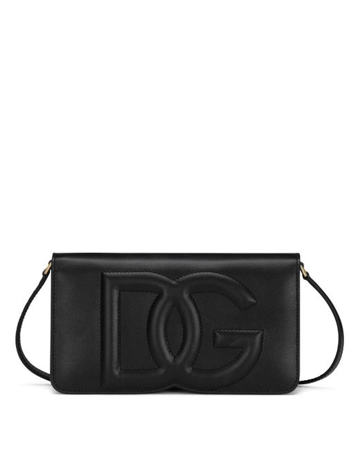 Phone bag logo DG Dolce & Gabbana en coloris Black