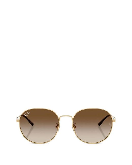 Ray-Ban Metallic Geometric-Frame Sunglasses