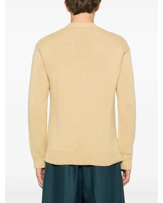 Marni Natural Virgin Wool Sweater for men