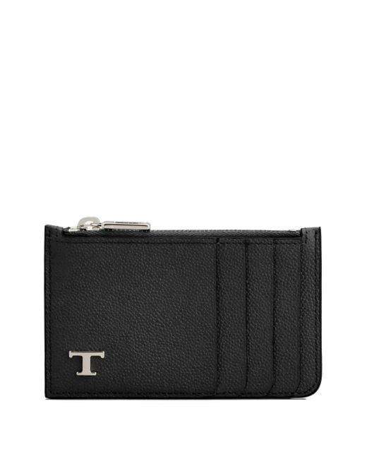 メンズ Tod's Credit レザーカードケース Black