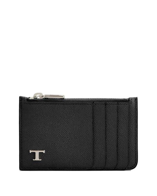 Tod's Black Credit Card Holder for men