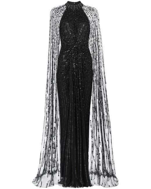 Jenny Packham Black Cairo Maxi Gown