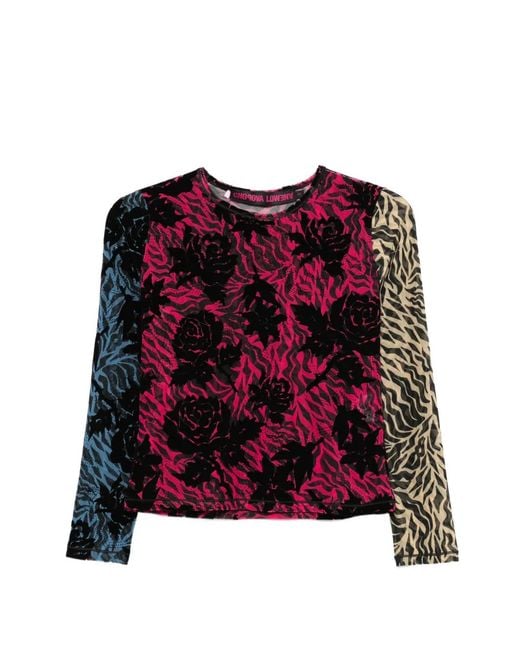 Chopova Lowena Red Totally Tiger Top