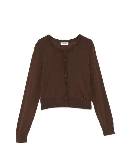 Sandro Cropped Vest in het Brown