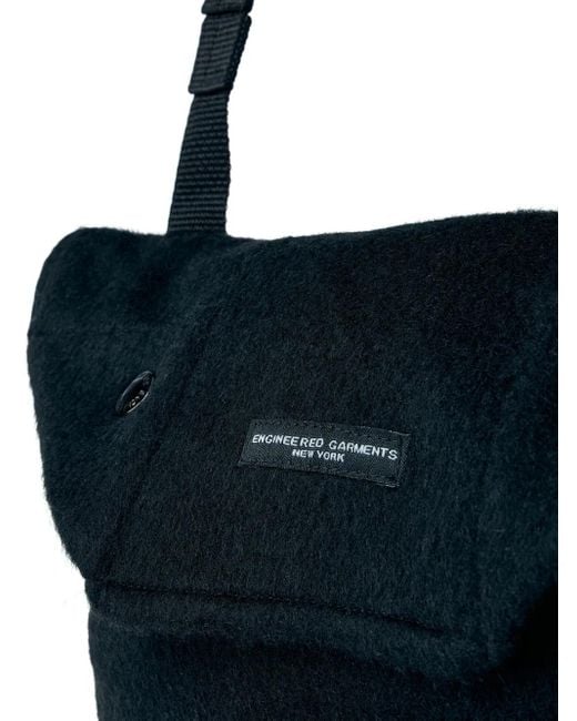 Engineered Garments White Knitted Messenger Bag for men