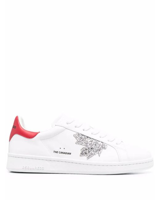 Zapatillas bajas con logo DSquared² de color White
